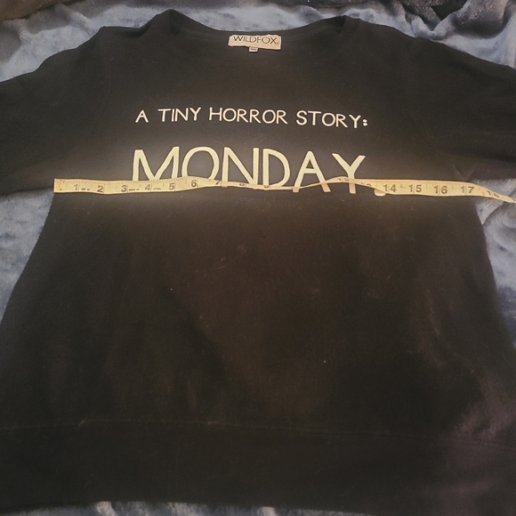 Wildfox A Tiny Horror Story Supersoft Sweatshirt XS - Picture 3 of 6